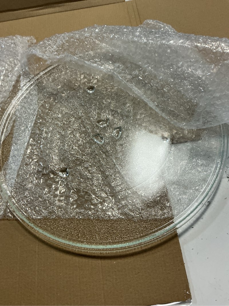 Condition photo showing Good Condition for 14" microwave glass turntable plate, 14" / 36cm microwave tray replacement glass plate, glass tray replacement for lg, samsung?ge, magic chef, hotpoint, panasonic, kenmore, etc