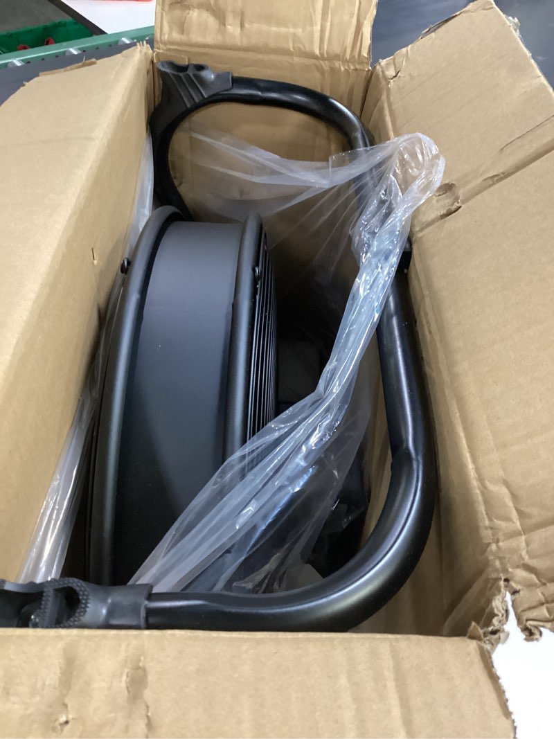 Condition photo showing Good Condition for 16" battery operated floor fan compatible with milwaukee m18 18v battery, portable fan with ac adapter and usb output, metal industrial high velocity, stepless speed cordless fan for jobsite garage red-compatible with milwaukee