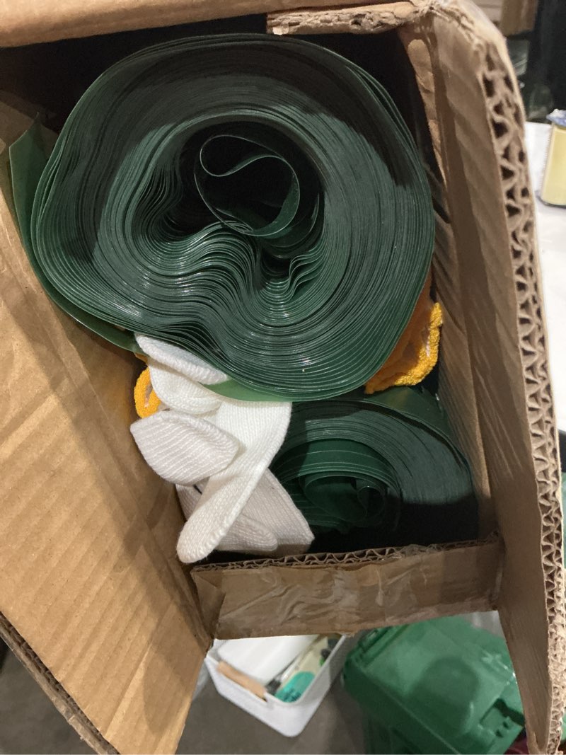 Condition photo showing Good Condition for potatolife plastic mesh fence safety fence, 4'x100' roll with 100 zip ties, resuable temporary netting for garden fencing, construction, snow fencing, animal barrier, poultry, deer, patio, green 8.73 lb/roll green