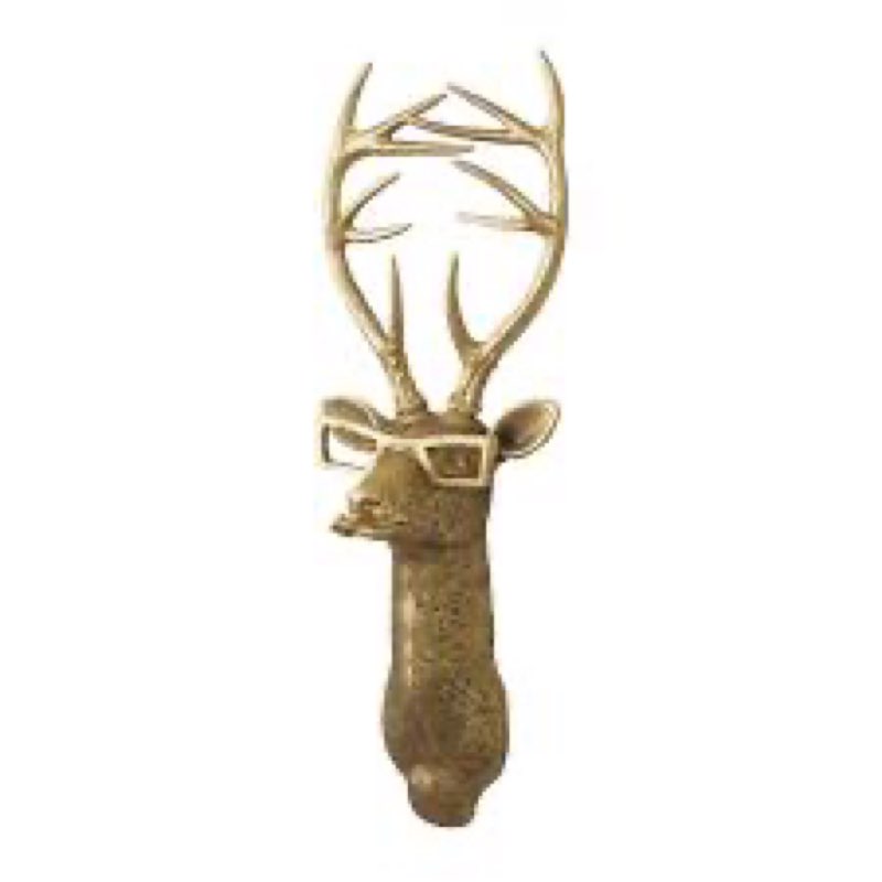Animal Heads Wall Decor, Faux Deer Head Mount, Animal Sculptures Wall Decor, Resin Animal Head Wall Hanging Decoration For Living Room Bedroom Kitchen Gift,Deer