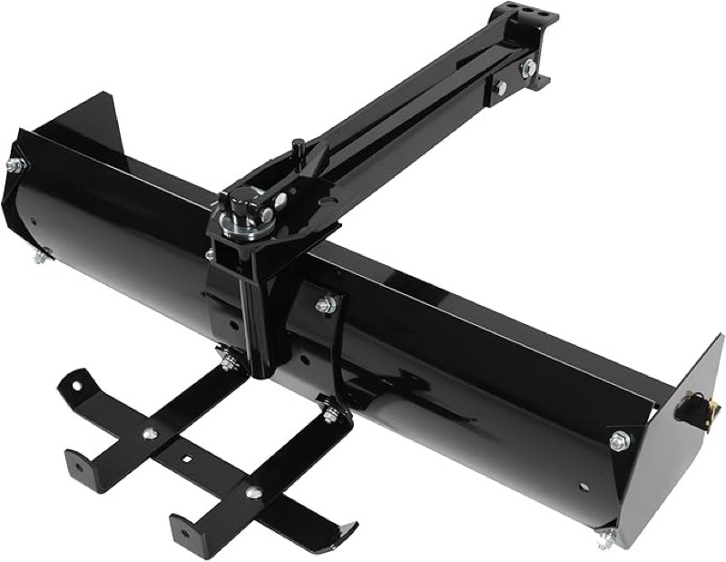 ECOTRIC 39.75" Box Scraper Compatible with ATV UTV Grader Lawn Tractor Attachments w/Adjustable Blad