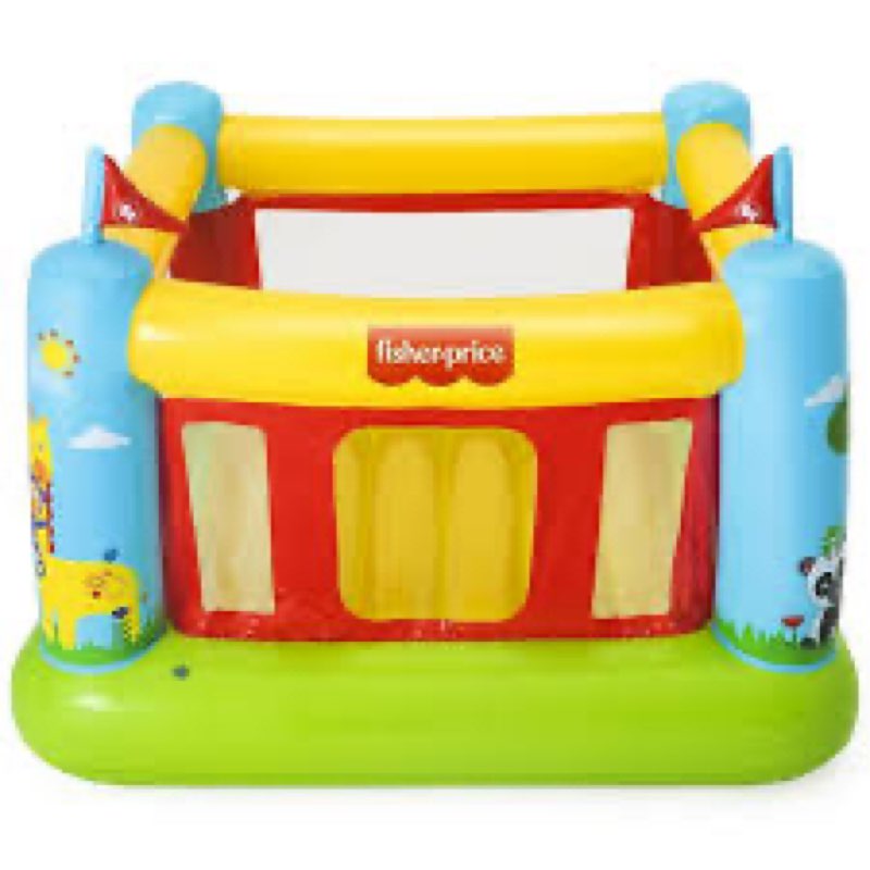 fisher-price bouncetastic inflatable bouncer | indoor and outdoor bounce house for kids | great for 