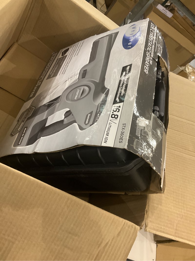 Condition photo showing Good Condition for Sterymax Cordless Electrostatic Handheld Sprayer for Disinfectants and Sanitizers, 360° Coverage, 3-in-1 Nozzle, Easy Fill Tank Covers 2,800 Sq Ft, Grey, 33.8 Fl Oz