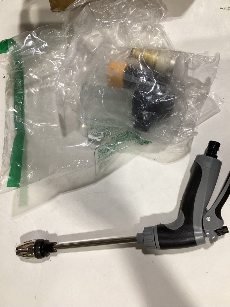 Condition photo showing Good Condition for aquoxis pressure washer – 15x more powerful than hoses, aquoxis spray nozzle, with 360° rotating for three spray modes, easy installation, universal compatibility (with foam pot + 3 metal connector)