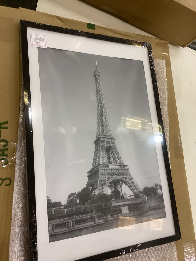 upsimples 16x24 Picture Frame, Display Pictures 14x20 with Mat or 16 x 24 Without, Wall Hanging Post
