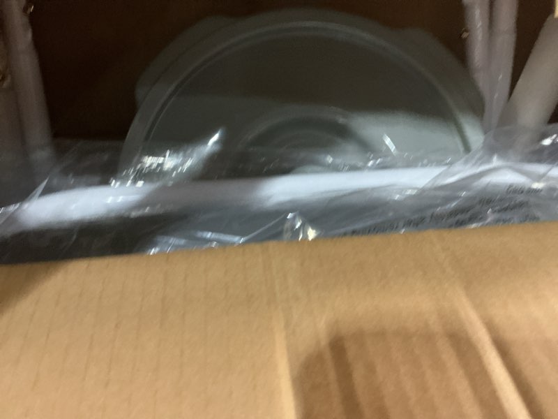 Condition photo showing Good Condition for bedside commode with wheels, shower wheelchair with 300 lbs weight capacity, portable toilet with bucket for elderly and disabled
