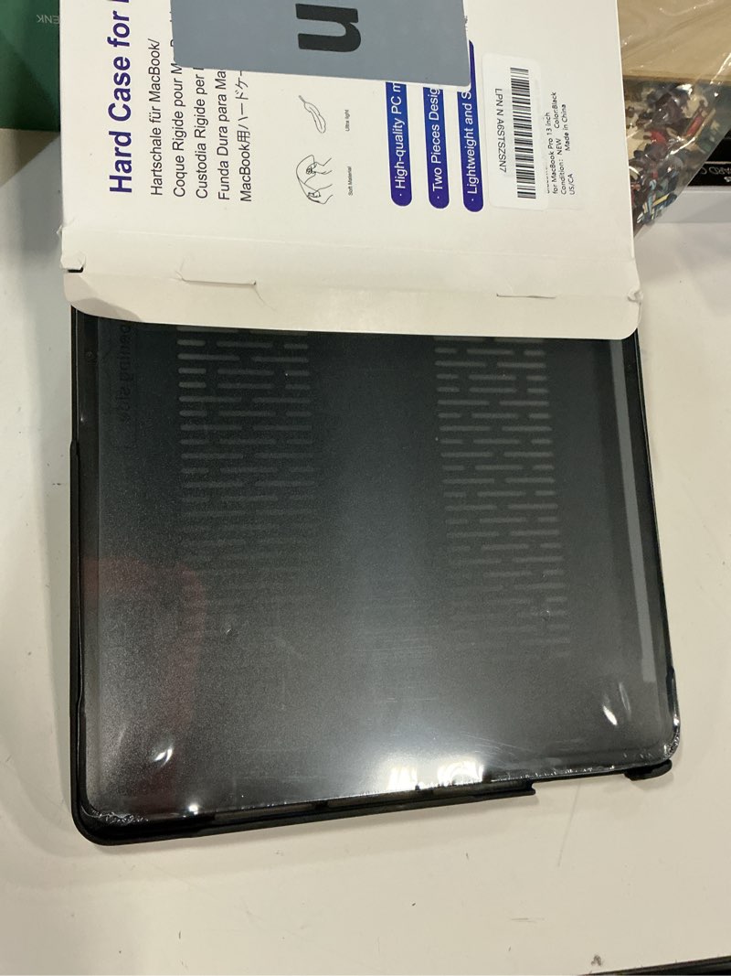 Condition photo showing New/Like New for BlueSwan Anti-Cracking Hard Shell Case for MacBook Pro 13 inch, M2/M1 2026 2022-2017 A2338 A2289 A2251 A2159 A1989 A1706 A1708, Scratch Resistant & Drop-Protection Soft TPU Bumper, Frosted Black
