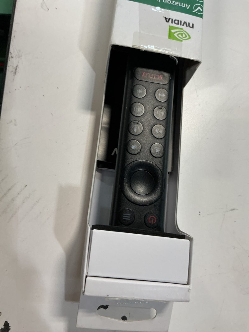Condition photo showing Good Condition for nvidia shield remote; voice search, motion-activated, backlit buttons, customizable menu buttons, and ir blaster to control your tv (930-13700-2500-100)