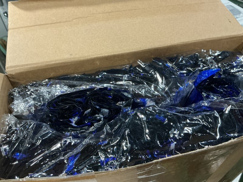 Condition photo showing Good Condition for hoteam cheerleading pom poms cheer pompoms with baton handle metallic foil pompoms for adult for team sports party dance cheering squad accessories, 14 inch blue, silver 12