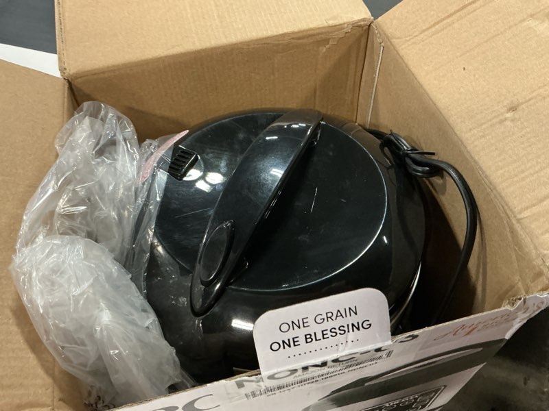 Condition photo showing As Is for Aroma 8-Cup (Cooked) Rice & Grain Cooker  Steamer  New Bonded Granited Coating