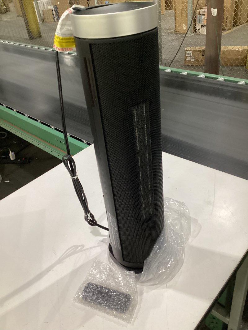 Condition photo showing Good Condition for Space Heater for Indoor Use with Remote - 70° Oscillating Tower Electric Heater, 24 Inchs, 12H Timer, 1500W Quiet PTC Ceramic Heating with Thermostat, Fast Safety Heat for Office, Home, Bedroom