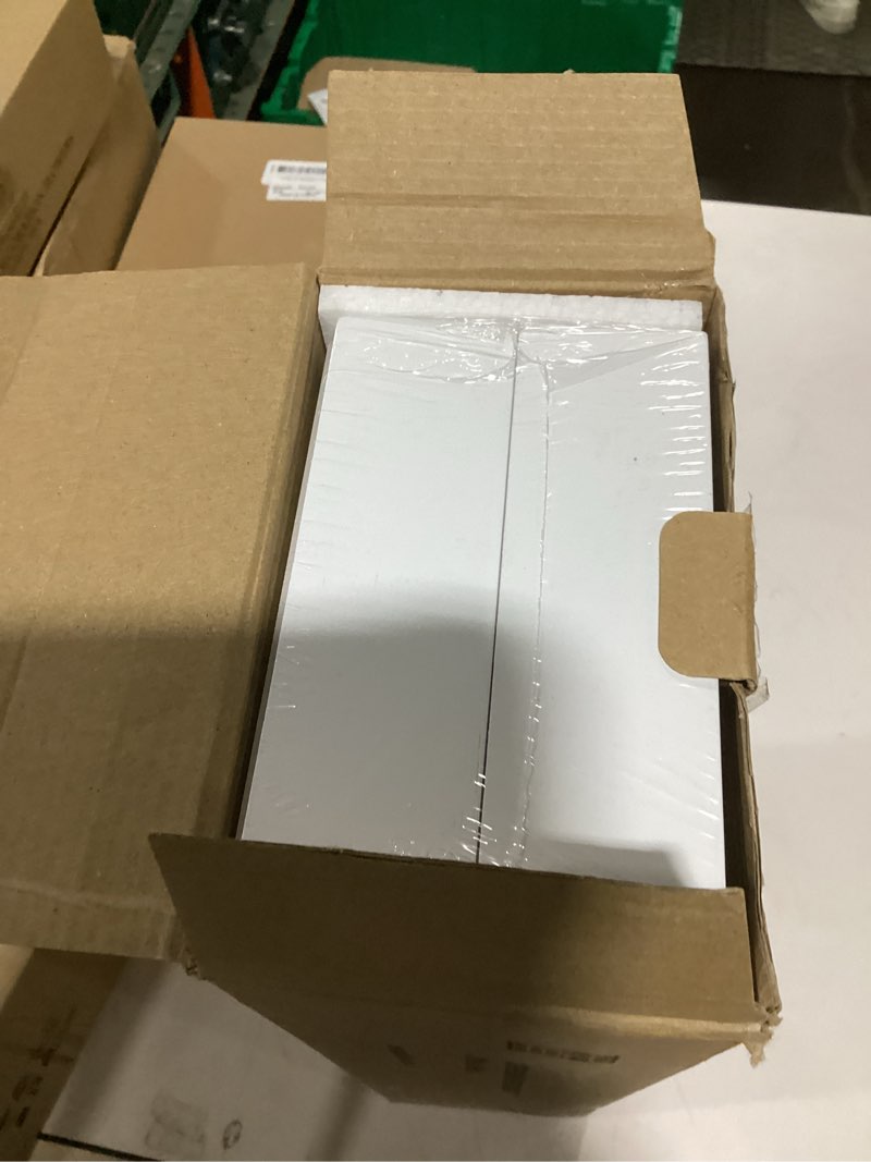 Condition photo showing New/Like New for bamboo drawer organizer, extra large silverware organizer for kitchen drawer, stackable utensil organizer, 2 pcs toilet tank topper tray, wooden toilet paper basket (white, 17 x 6 x 2 inch) 17 x 6 x 2 inch white