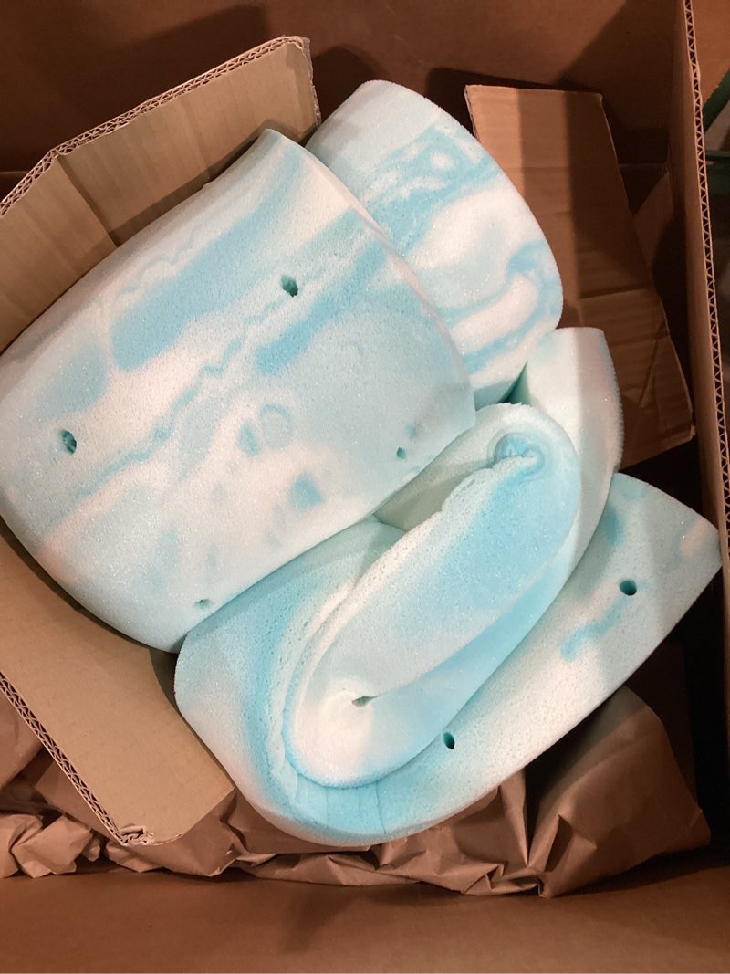 Condition photo showing Good Condition for linenspa 3 inch swirl gel memory foam mattress topper, full size – cooling gel infused, ventilation 