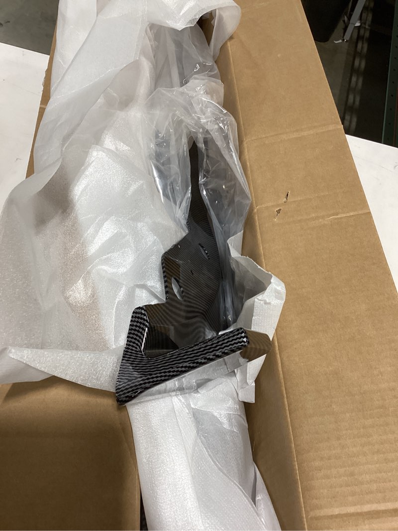 Condition photo showing Good Condition for khk front bumper lip spoiler for bmw 3 series g20 m-sport bumper m340i 330i 2019-2022,carbon fiber look abs air dam front splitter body kit accessories carbon fiber look g20