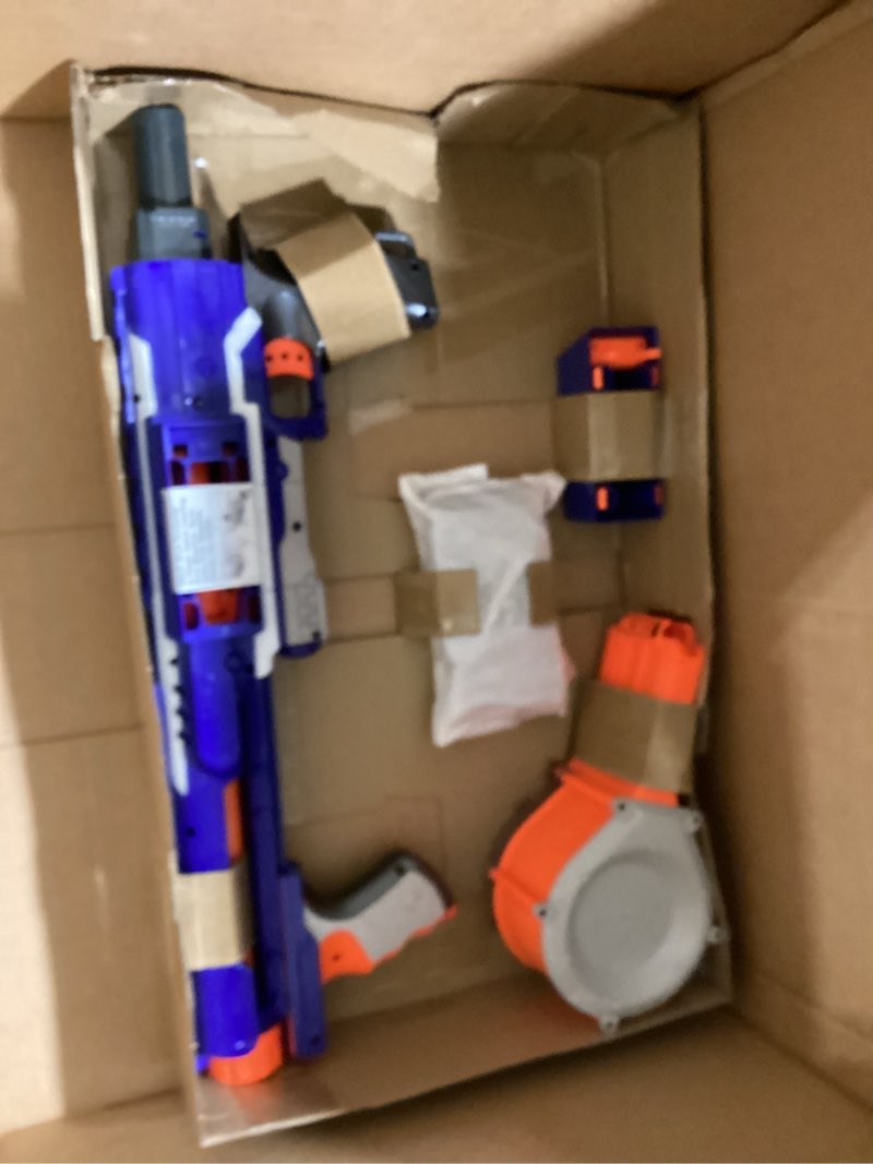 Condition photo showing Good Condition for nerf rampage n-strike elite toy blaster with 25 dart drum slam fire for kids, teens, & adults (amazon exclusive)