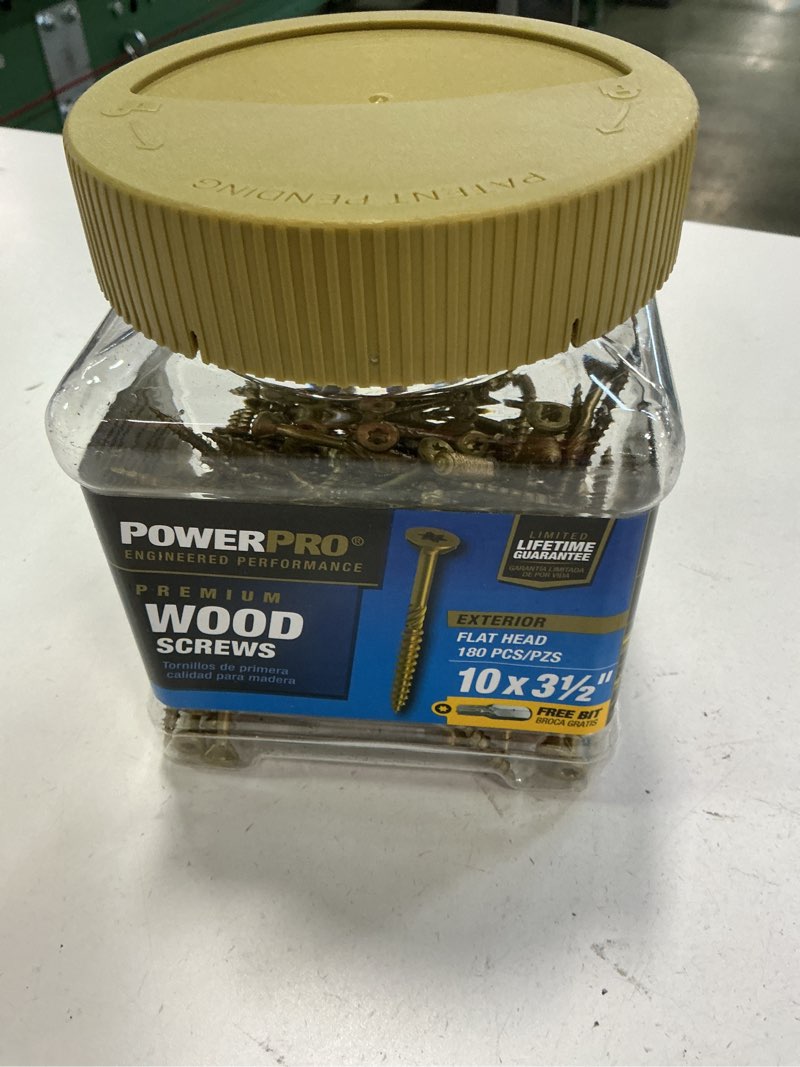 Condition photo showing As Is for (Incomplete) Power Pro #10 x 3-1/2-in Ceramic Deck Screws (180-Count) 