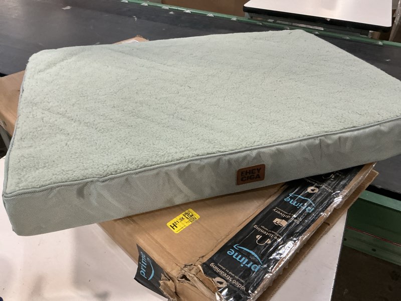 Condition photo showing As Is for eheyciga orthopedic dog beds for large dogs with removable washable cover, greyish green, 30x20