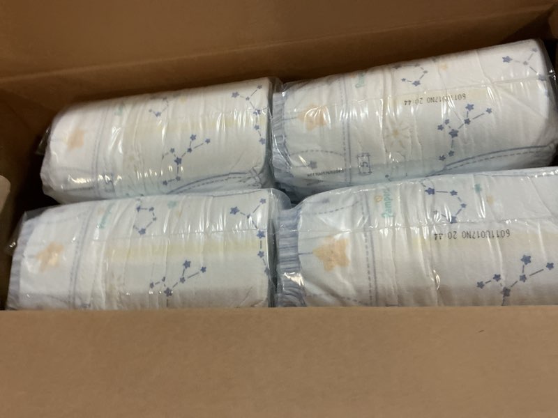 Condition photo showing New/Like New for pampers zzz overnight diapers, size 5 (27+ lbs), 88 count, nighttime protection disposable baby diaper, night time leak and skin protection size 5 88