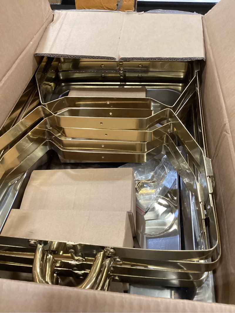 Keyoxy chating dish 4pack half gold 