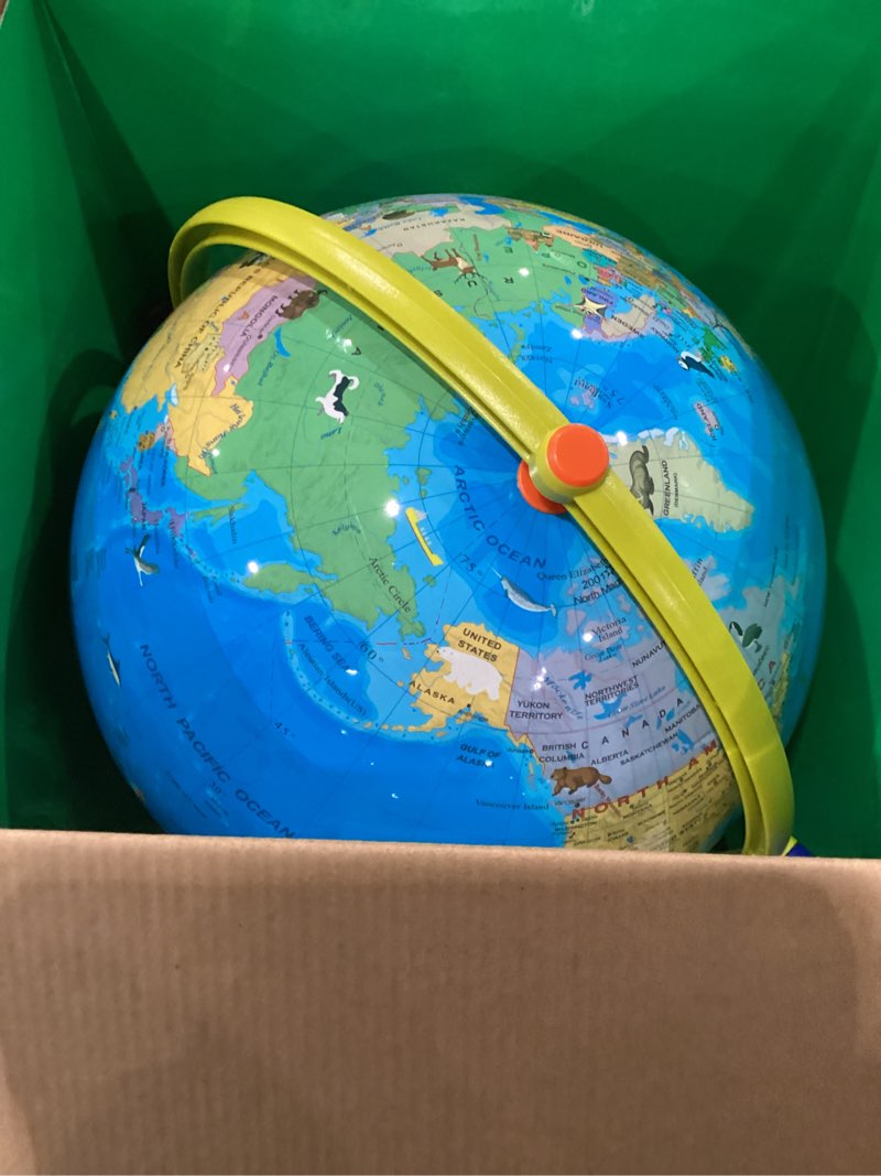 Condition photo showing Good Condition for Educational Insights GeoSafari Jr. Talking Globe Featuring Bindi Irwin - Interactive Globe for Children, World Map for Kids, Classroom Geography Resources & Gifts for Boys and Girls Ages 4+