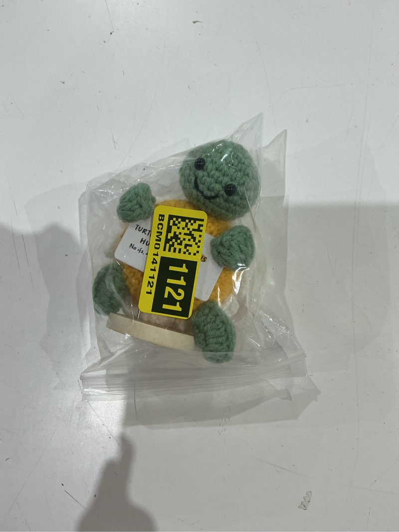Condition photo showing Good Condition for hexmoz turtle crochet funny positive gifts for women, friends, sisters, besties, bffs, coworkers - emotional support crochet animals desk buddy - encouragement, inspirational, birthday present ideas white