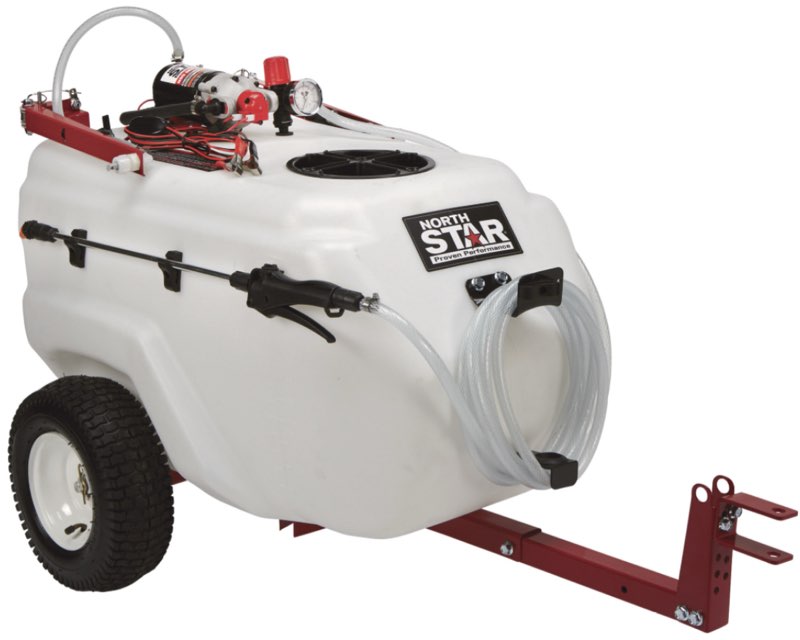 NorthStar Tow-Behind Trailer Boom Broadcast and Spot Sprayer, 31 Gallons, 2.2 GPM, 12 Volt DC