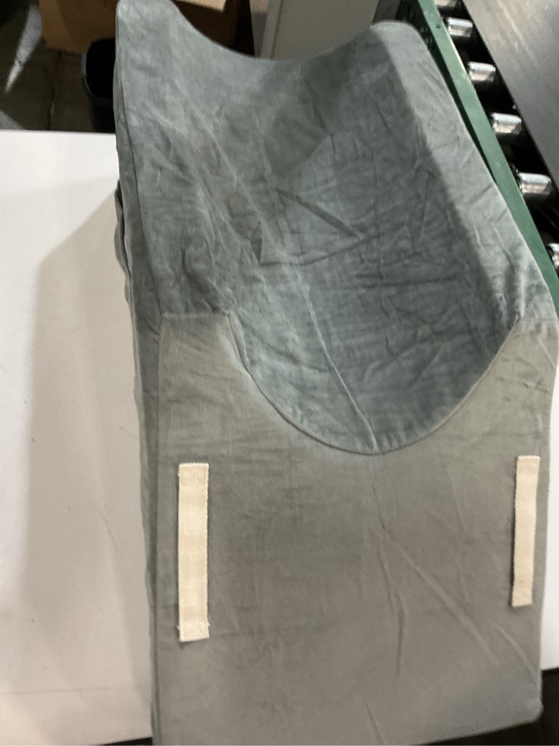 Condition photo showing As Is for LightEase Memory Foam Leg Support and Elevation Pillow w/Dual Handles for Surgery, Injury, or Rest single leg