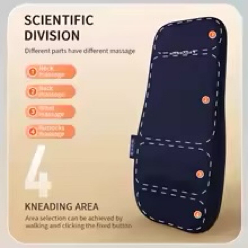 Similar)))Electric Shiatsu Back Massager with Heating Neck Shoulder Kneading Full Body Massage Cushion Spot Massage