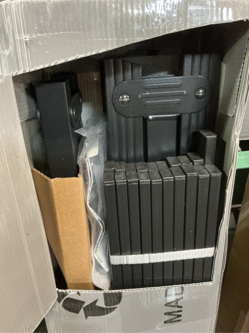 Condition photo showing As Is for Hunlostten 12" High Queen Bed Frame No Box Spring Needed, Heavy Duty Metal Platform Bed Frame Queen Size with Round Corners, Easy Assembly, Noise Free, Black Queen 12 Inch