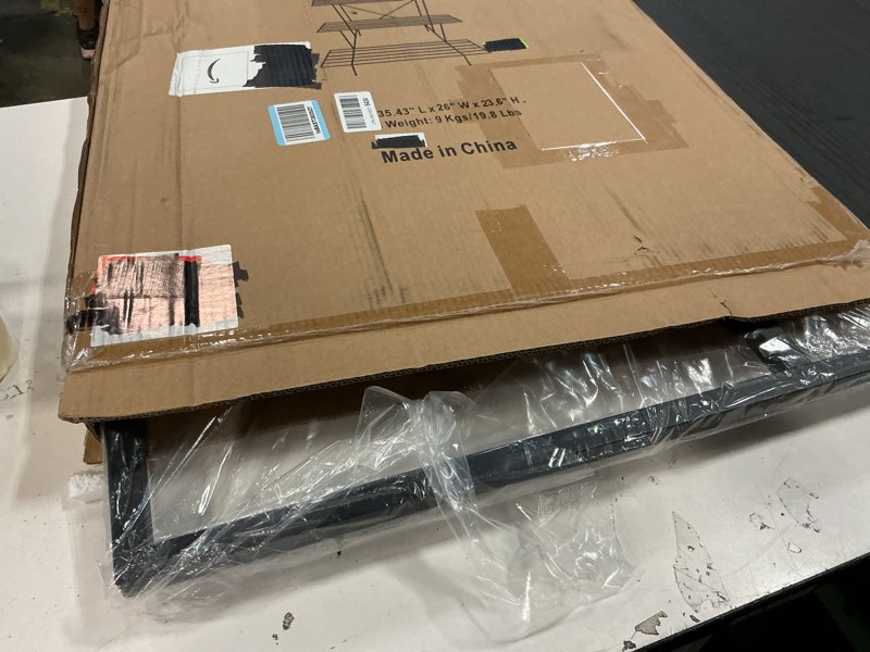 Condition photo showing Good Condition for Zhongma 3 Tier Sturdy Metal Plant Stand, L35.43 x W26 x H23.6 inch, Heavy Duty Plant Holder for Home Indoor and Outdoor, 660 LBS Capacity & Heavy Duty Construction 3 Tier L35.43 x W26 x H23.6