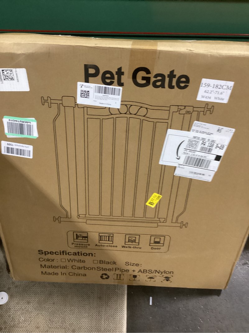 fairy baby 62.5"-71.6" extra wide large baby gate for doorways, long pet dog gate for the house, tod