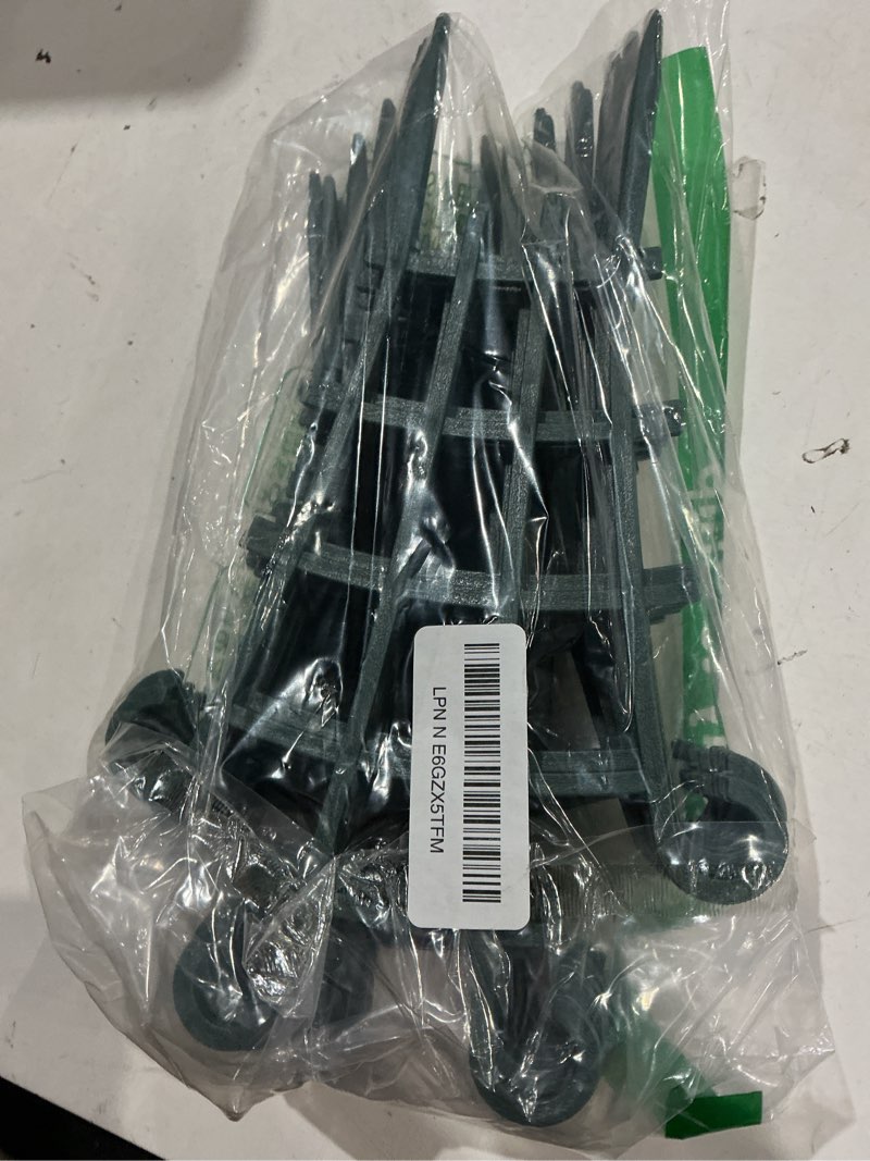 Condition photo showing Good Condition for uwioff 12 pack trellis for potted plants, garden trellis for climbing plants plastic mini climbing plant trellis flower pots support stackable trellis for climbing plants peas, dark green