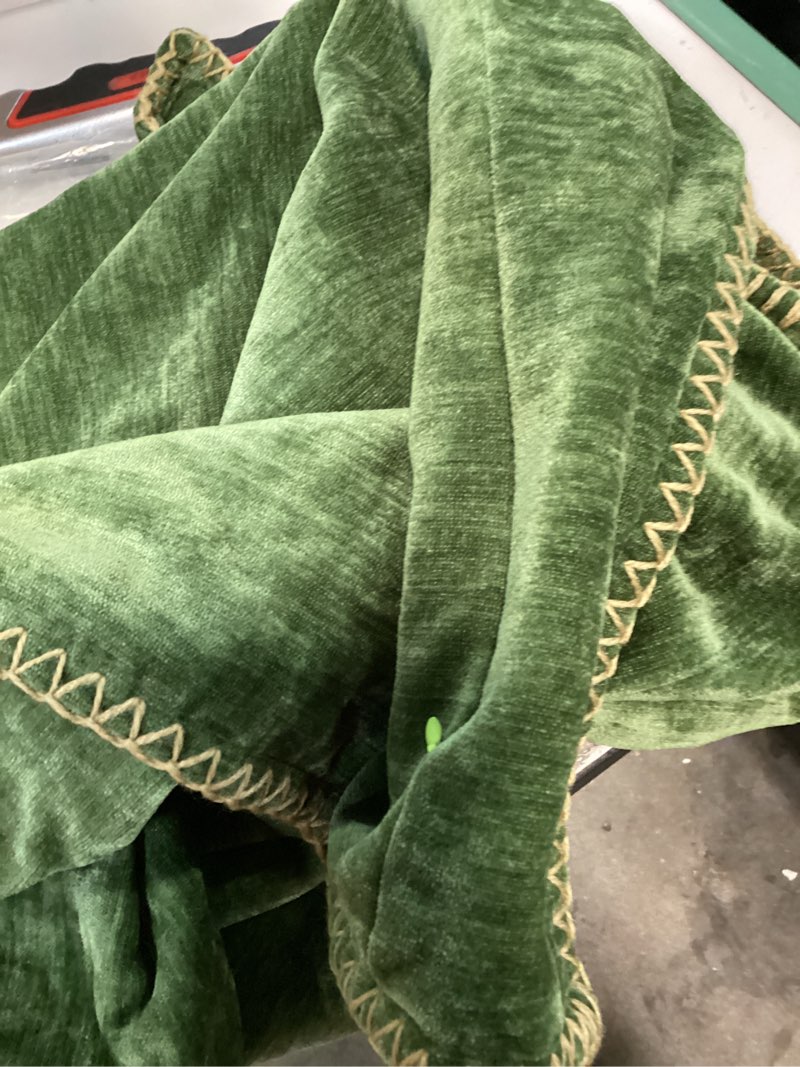 Condition photo showing Good Condition for decoruhome chenille soft cozy throw pillow covers 26x26 set of 2, modern farmhouse boho velvet decorative euro sham pillow cases with stitched edge for couch sofa bed home decor, forest green forest elf 26" x 26" (pack of 2)