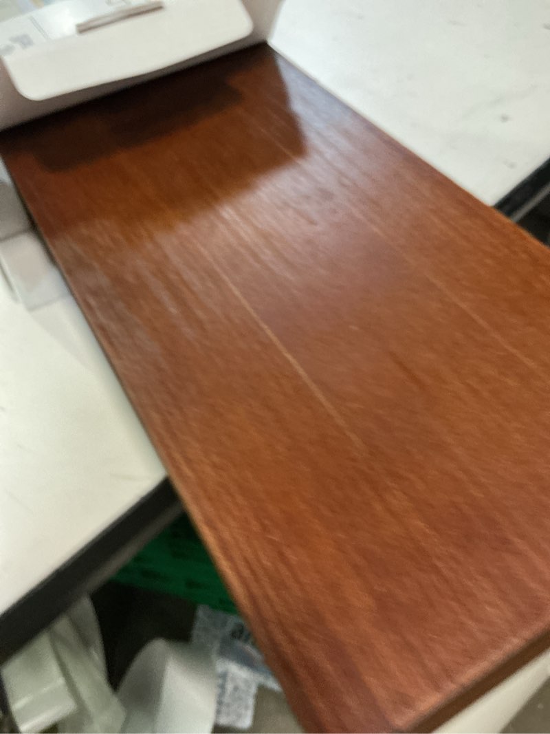 Condition photo showing Good Condition for 24" floating dark wood shelf walnut brown - threshold™