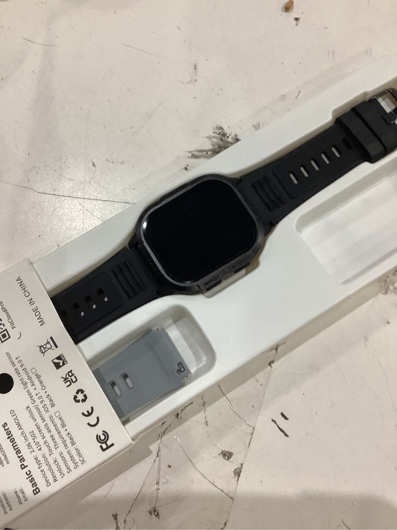 Condition photo showing Good Condition for smart watch for men fitness tracker: waterproof military digital mens watches make answer call smartwatch android phone iphone samsung compatible step pedometer running sleep spo2 heart rate monitor black