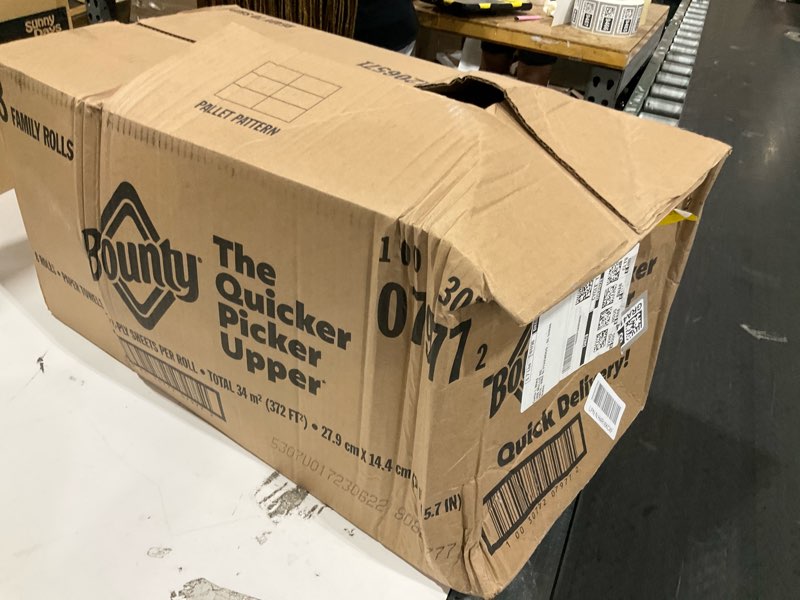 bounty 8 paper towel rolls