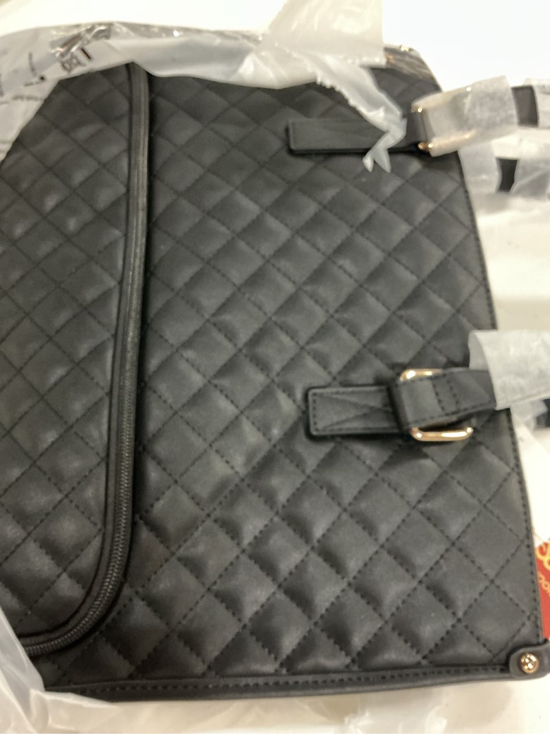 Condition photo showing New/Like New for lovevook lunch tote bag for women, 15.6 inch laptop bag with insulated lunch compartment, quilted large capacity computer handbag with purse for business, work, nurse, office, collage, casual, black black 15.6 inch