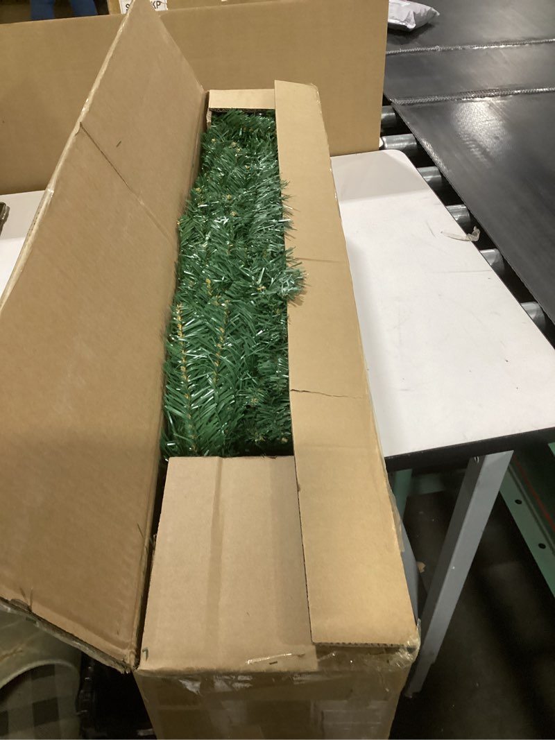 Condition photo showing Good Condition for ININ 6FT Slim Pencil Christmas Tree,Artificial Tall Skinny Xmas Tree with 400 Branch Tips,Perfect for Home/Office/Party Decoration, Metal Hinges & Foldable Base.(Unlit)