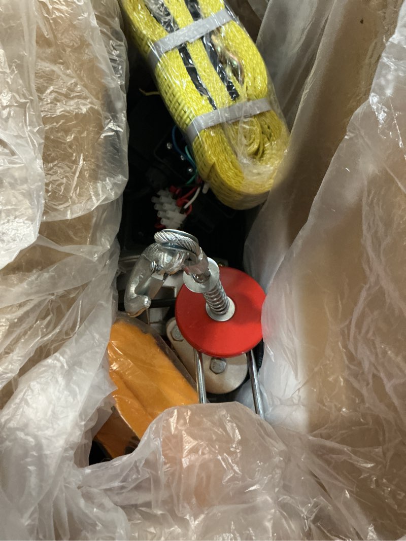 Condition photo showing Good Condition for  vevor electric hoist 1760lbs with 14ft wired remote control, electric hoist 110 volt with 40ft single cable lifting height & pure copper motor, for garage warehouse factory