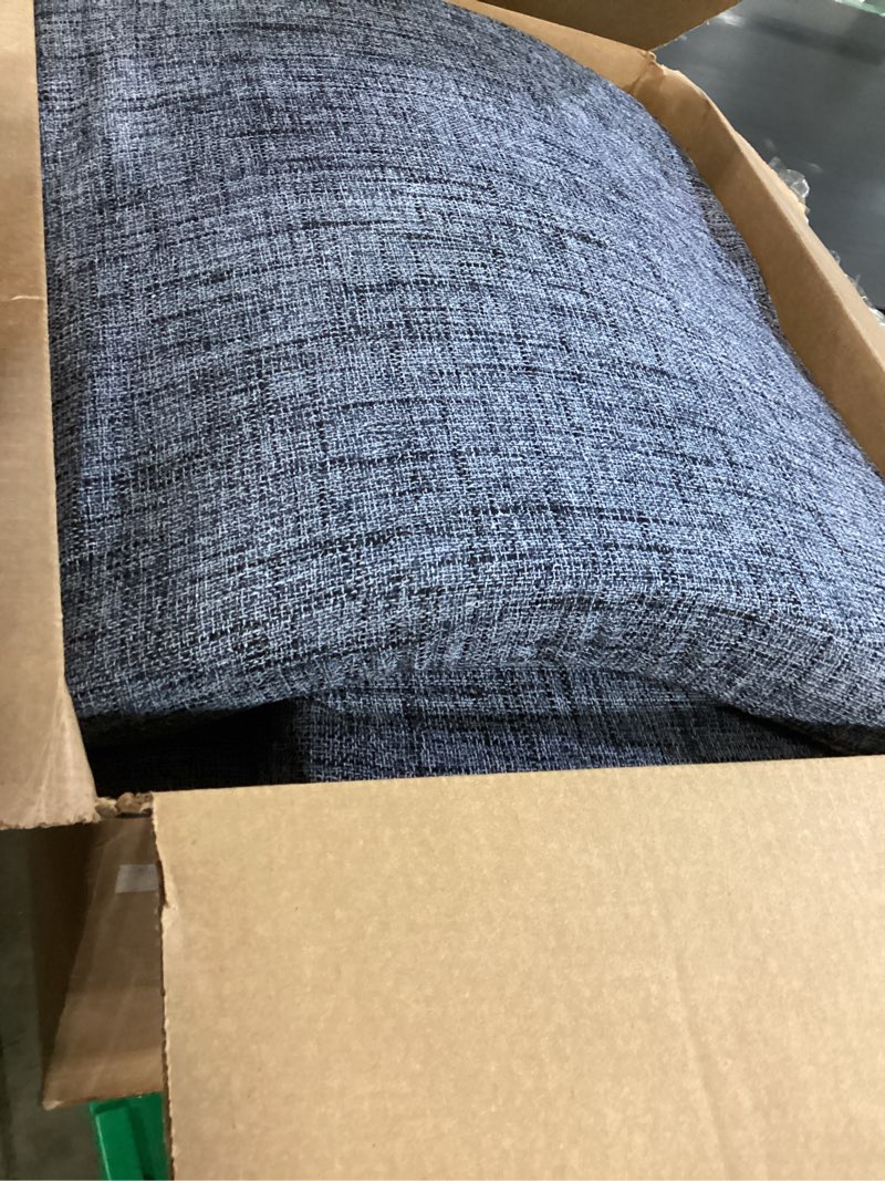 Condition photo showing Good Condition for SINOSSO Glider Rocker Cushion Set (5 Pcs), Soft Blended Fabric High-Density Support Foam Seat Cushions with Ties, Fits Rocking Chair/Nursery Glider & Ottoman, Blue