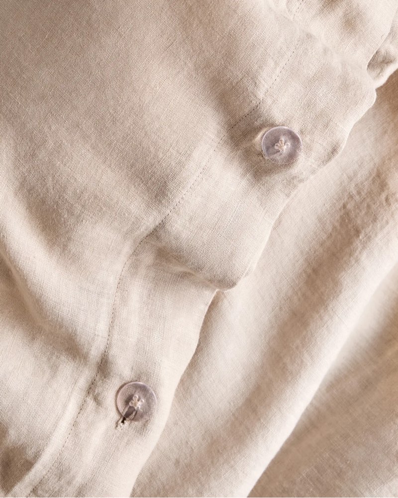 quince european linen duvet cover color is toffee size king 1pcs