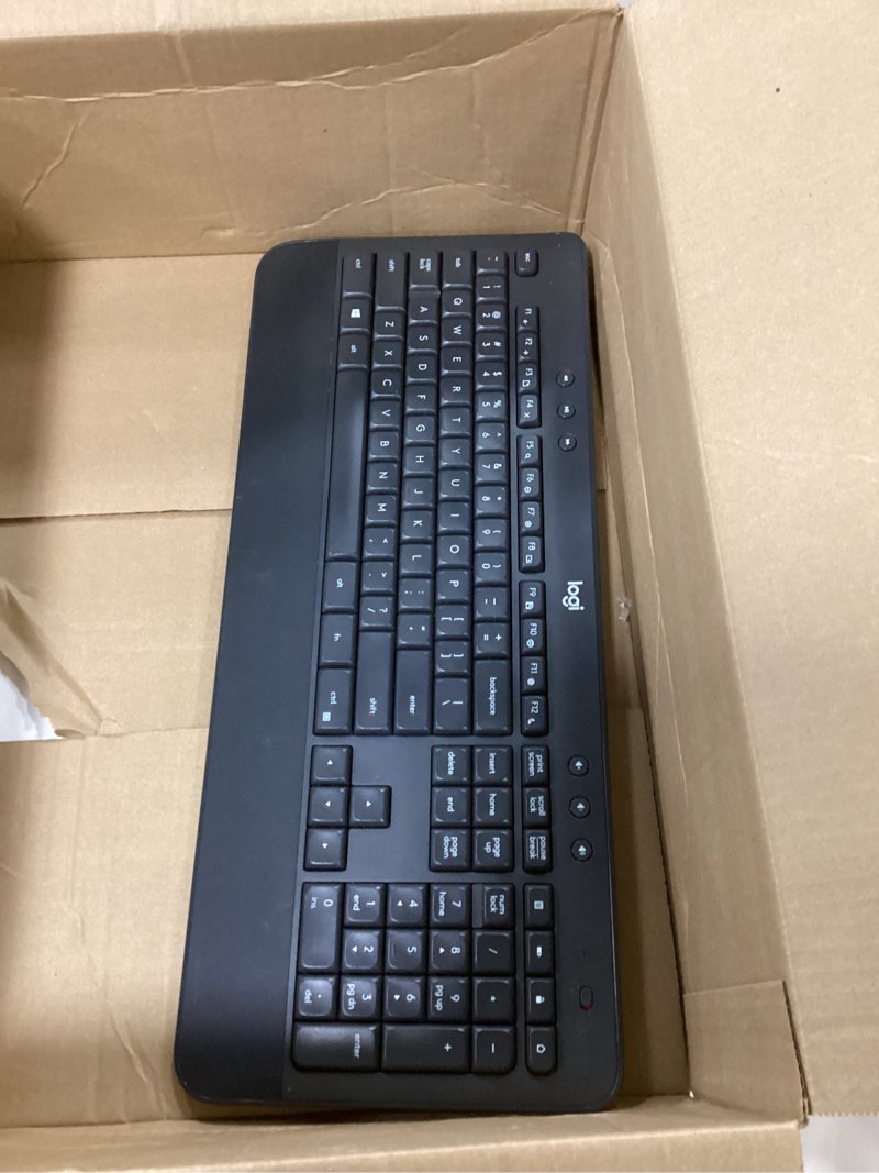 Condition photo showing As Is for Logitech Signature K650 Comfort Full-Size Wireless Keyboard with Wrist Rest, BLE Bluetooth or Logi B