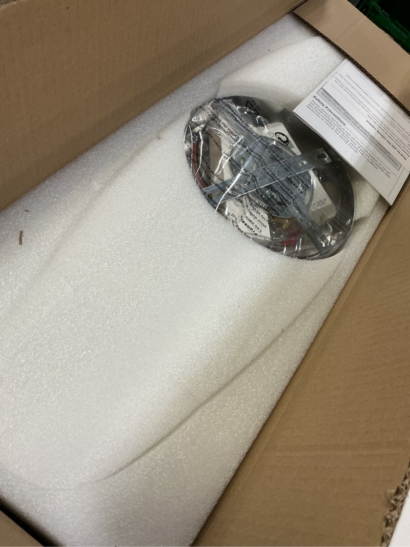 Condition photo showing As Is for modern led ceiling light fixture, chrome close to ceiling lighting fixtures, 72w dimmable flush mount ceiling light with remote for living room, bedroom, dining room