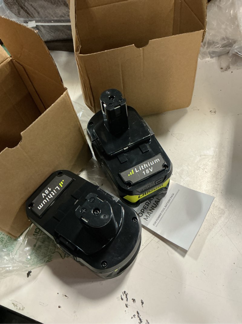Condition photo showing Good Condition for 2packs upgraded 7.0ah p108 18v replacement for ryobi 18v battery p102 p103 p104 p105 p107 p109 p122 pbp005 pbp004 pbp003 cordless power tools with indicator black