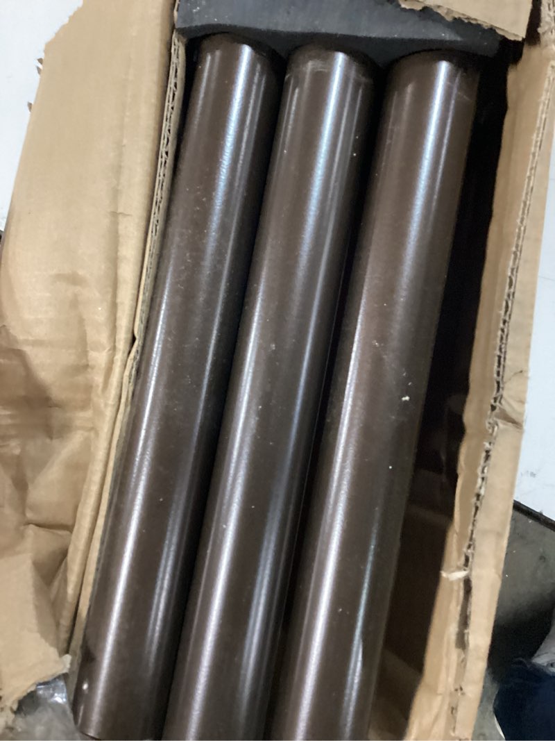 Condition photo showing Good Condition for Heavy Duty Curtain Rods,1 1/4" Large Diameter Premium Nonadjustable Curtain Rod,144in/12ft Custom Window Treatment Rods with Durable Aluminum Brackets and End Caps,Dark Bronze Finish Dark Bronze 144in/12ft