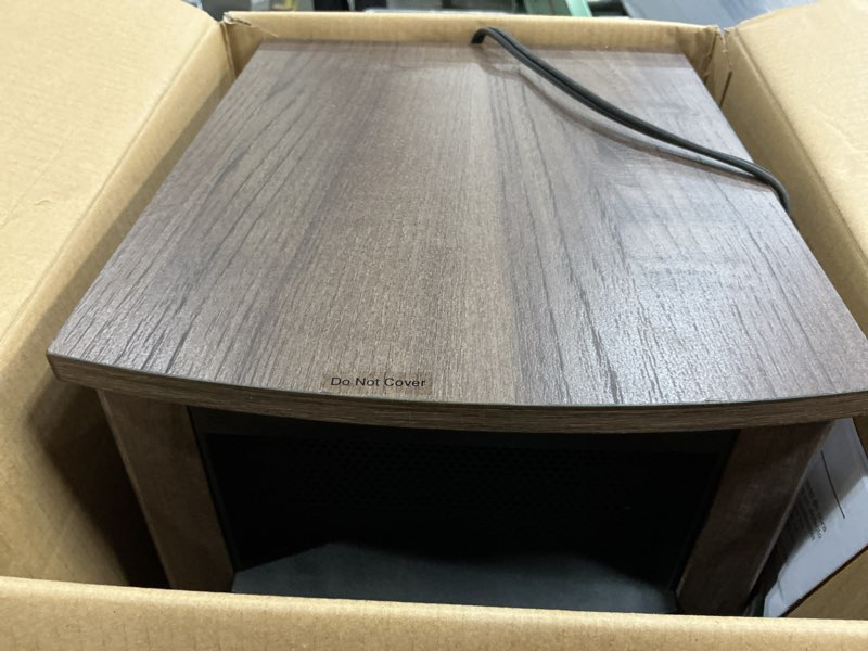 Condition photo showing As Is for Utilitech Utilitech 1500 -Watt Infrared quartz Cabinet Indoor Electric Space Heater with