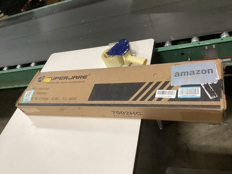 Condition photo showing New/Like New for SUPERJARE 70 Inch Console Table with Outlet, Sofa Table with Charging Station, Narrow Entryway Hallway Table, Behind Couch Table, for Living Room, Charcoal Gray Charcoal Gray 7.9"D x 70.8"W x 31.5"H