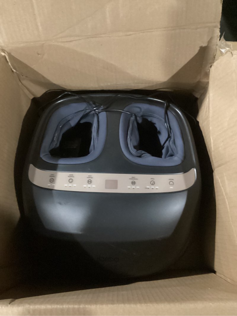 Condition photo showing Good Condition for 4-in-1 Shiatsu Foot Massager with Heat, Deep Kneading, Air Compression, Vibration, FSA Eligible, HSA Eligible for Neuropathy, Plantar Fasciitis, Pain Relief, Gift for Women & Men Size Up to 14 Midnight Black