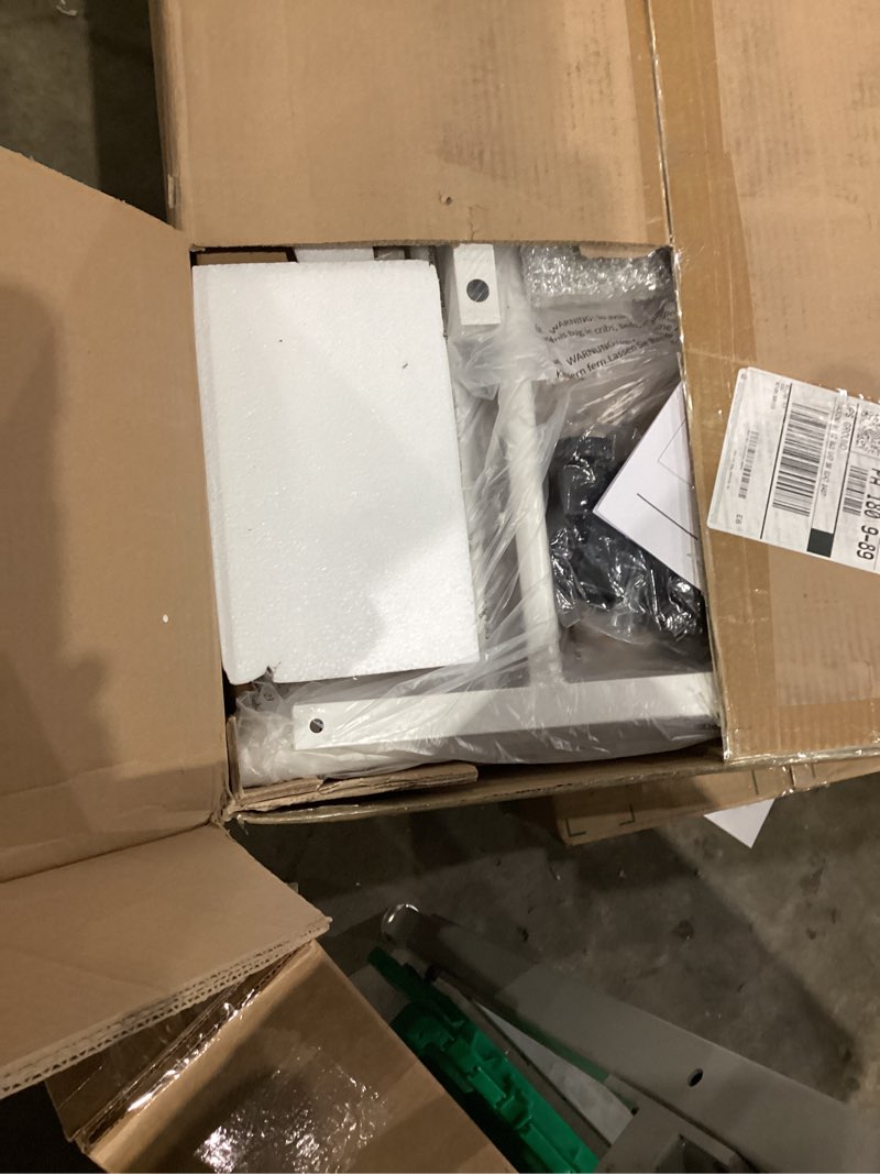 Condition photo showing New/Like New for Tektalk 2000 Piece Foldable Puzzle Board with Height Adjustment, Jigsaw Puzzle Table with 2 Felt Cover & 8 Sorting Trays/Drawers, Puzzle Easel with Legs, Enclosed with 4 Roller Wheels (White)