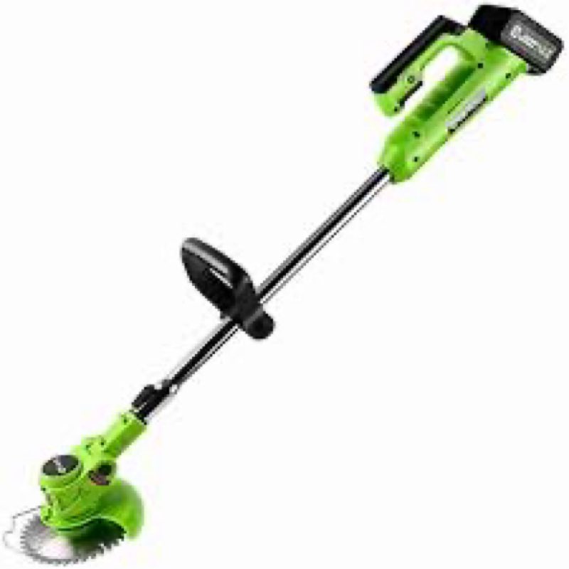 Electric Lawn Mower, Agricultural Cordless Lawn Mower, 26V 4.0Ma Lithium Battery, Portable Garden Trimming Tools, Lawn mowers, Lawn Brushes, Suitable for Farm Garden